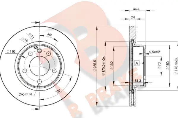 Brake Disc (78RBD29054)