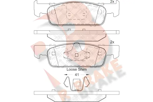 Brake Pad Set, disc brake (RB2115)