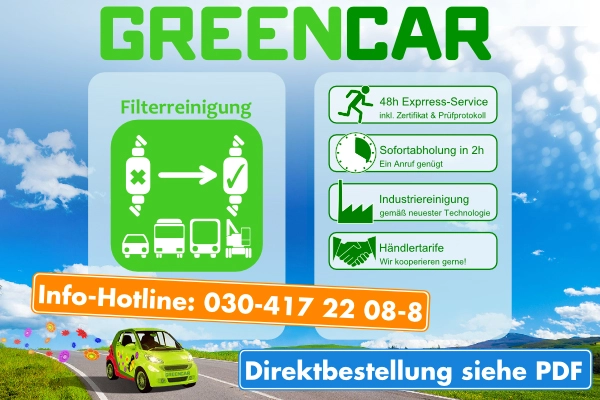 Soot/Particulate Filter Cleaning (GR01-034931)
