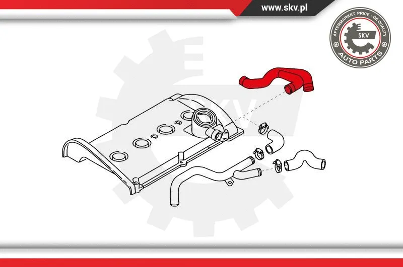 Hose, crankcase ventilation