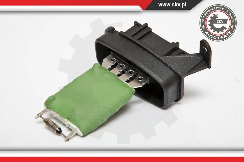 Resistor, interior blower