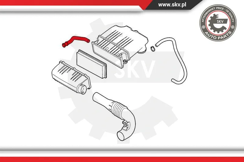 Intake Hose, air filter