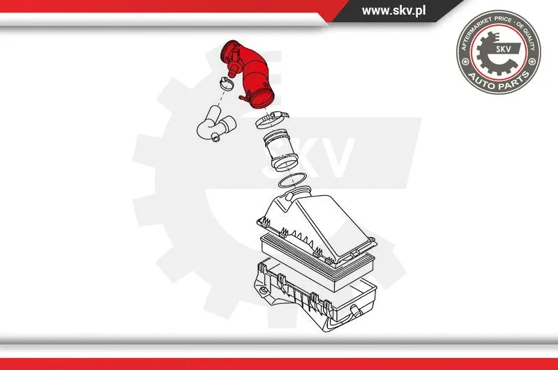 Intake Hose, air filter