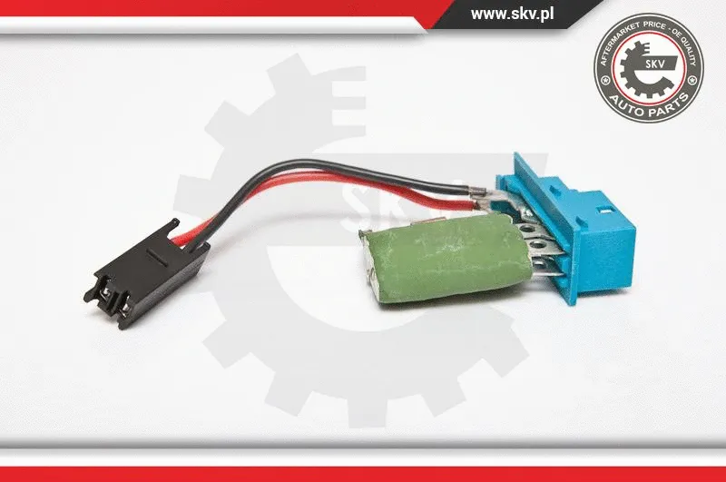 Resistor, interior blower