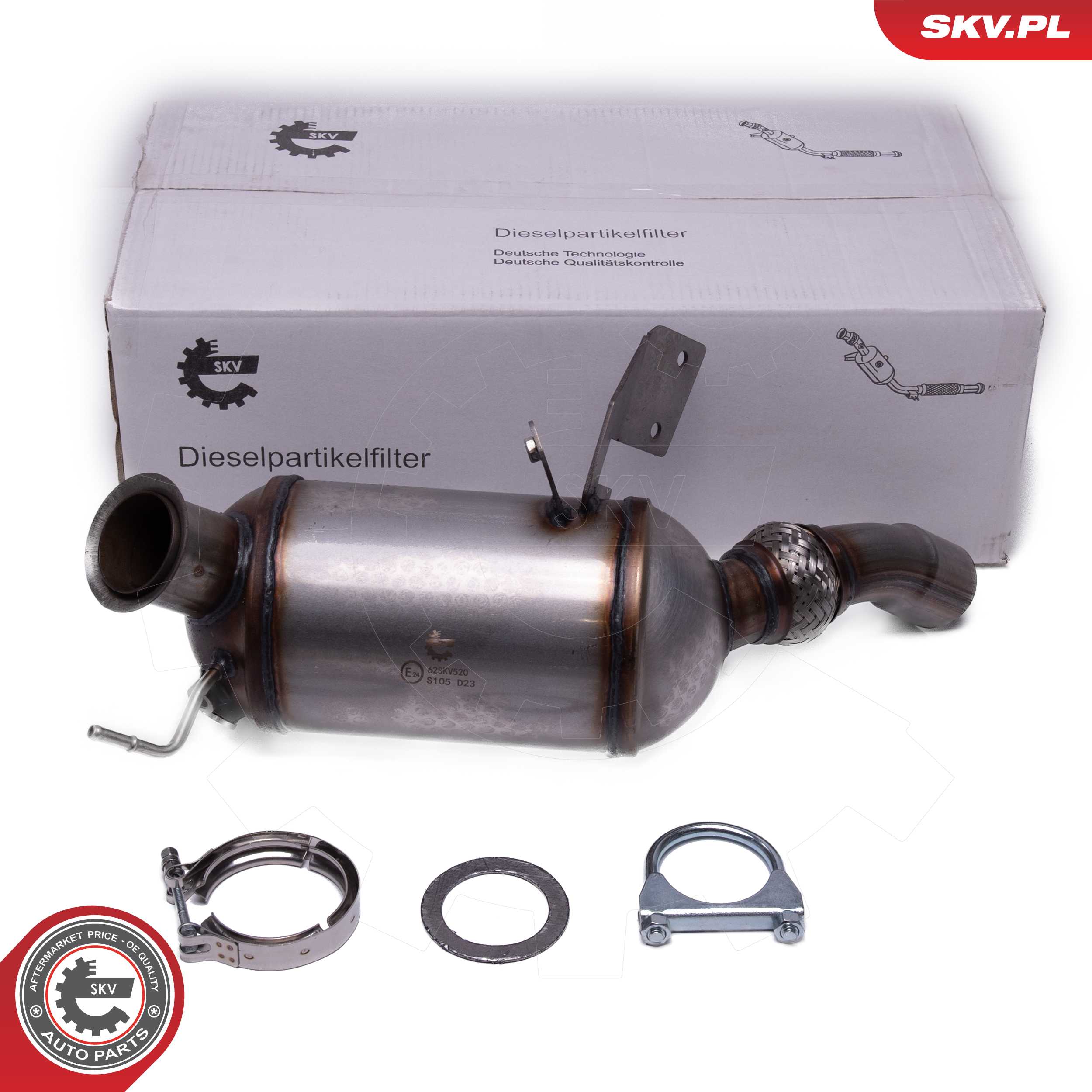 Soot/Particulate Filter, exhaust system (62SKV520)