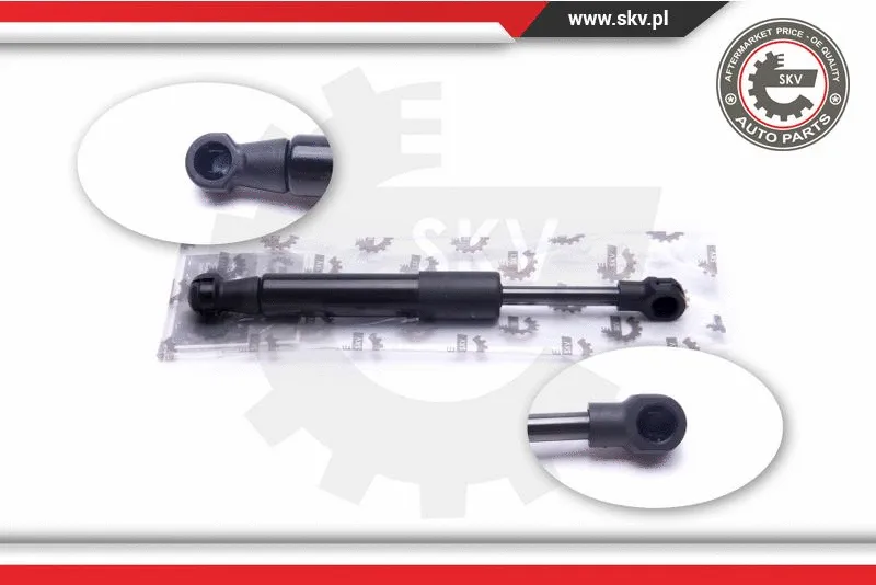 Gas Spring, foot-operated parking brake