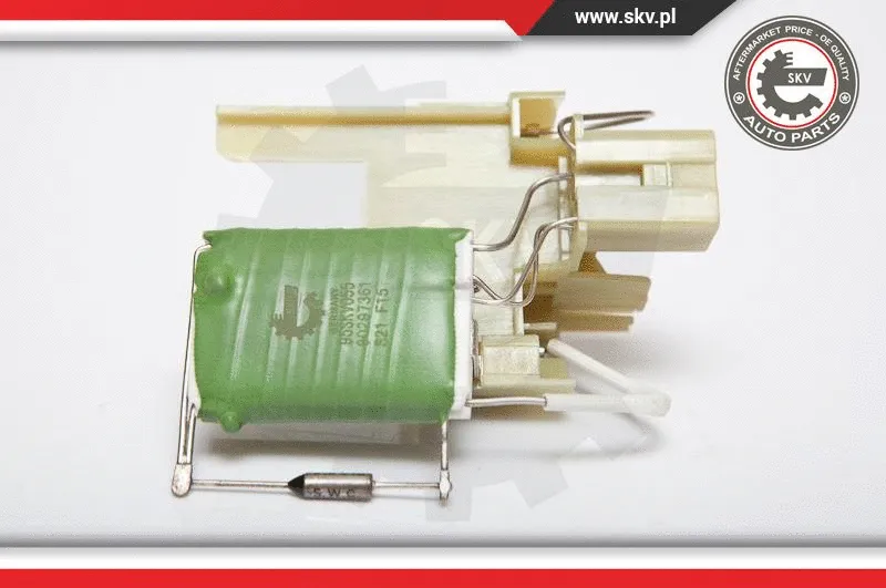 Resistor, interior blower