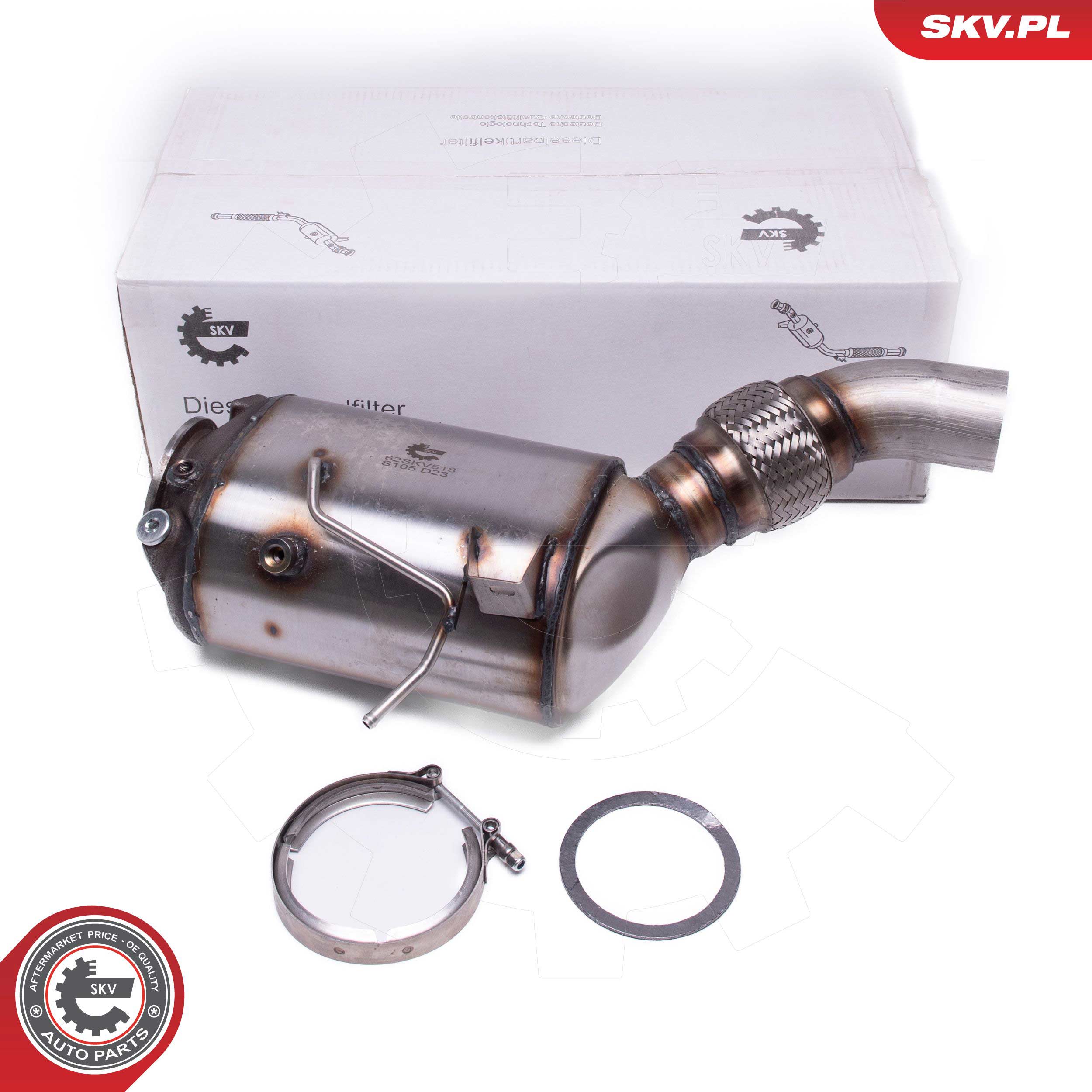 Soot/Particulate Filter, exhaust system (62SKV518)