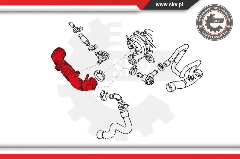 Intake Hose, air filter