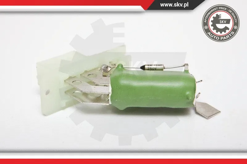 Resistor, interior blower