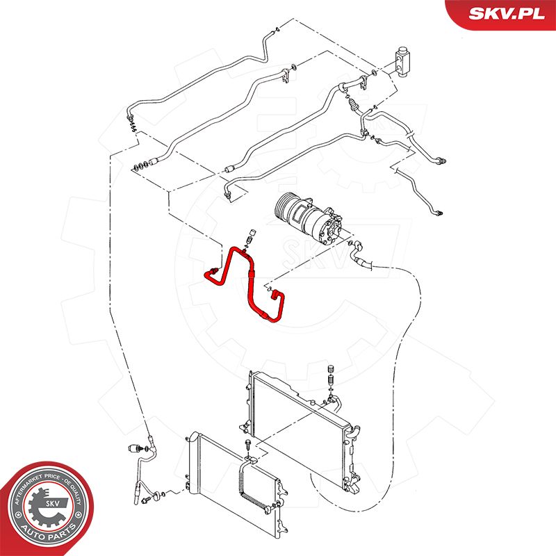 High Pressure Line, air conditioning