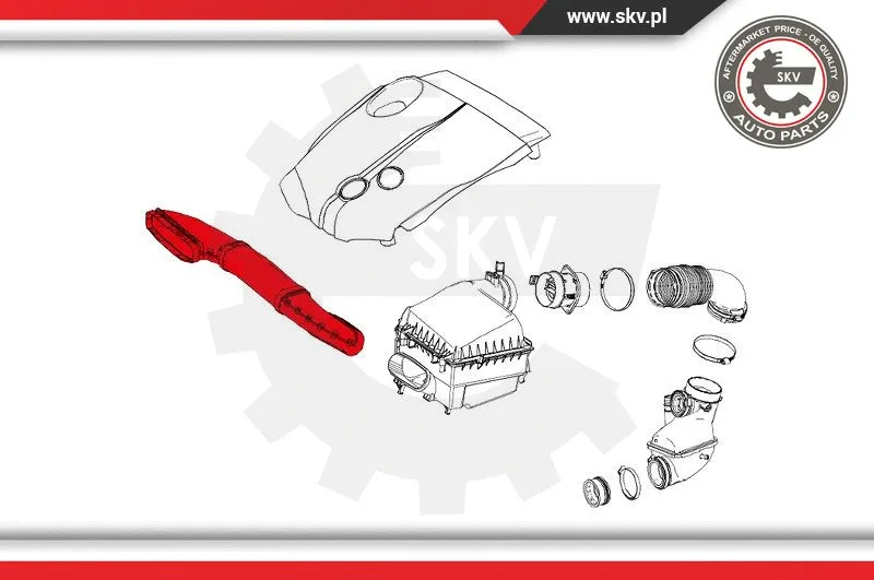 Intake Hose, air filter