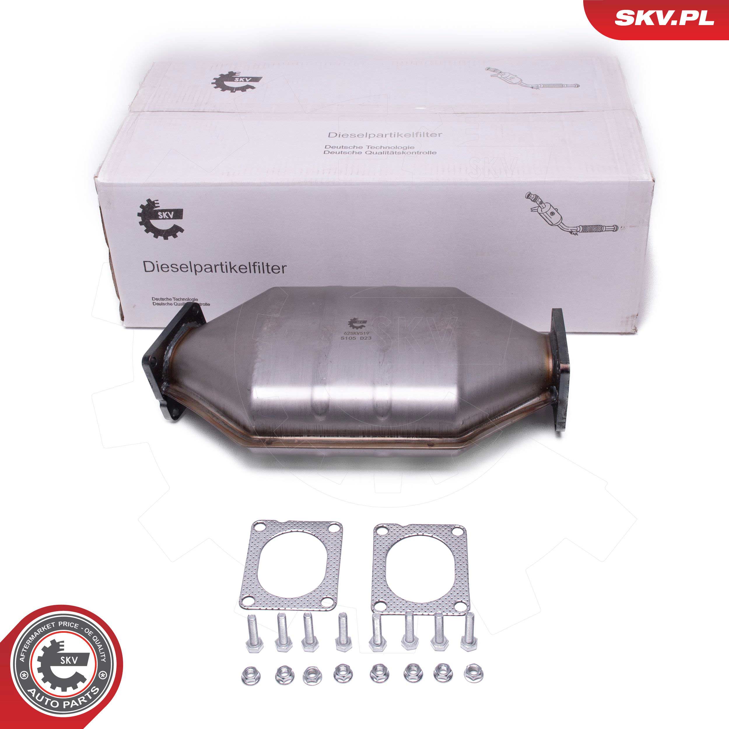 Soot/Particulate Filter, exhaust system (62SKV519)