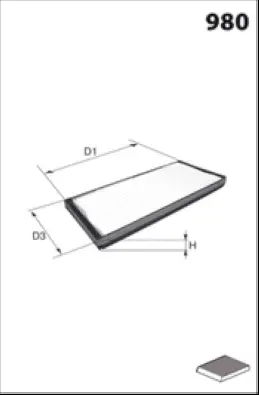 Filter, cabin air (LFCP131)