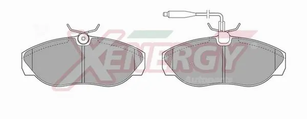 Brake Pad Set, disc brake (X40523)