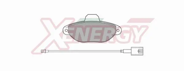 Brake Pad Set, disc brake (X40519)