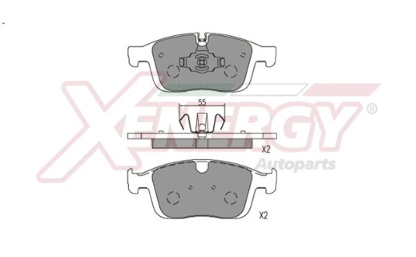 Brake Pad Set, disc brake (X41286)