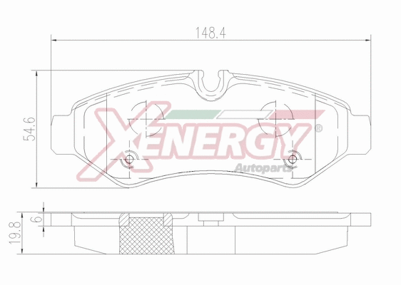 Brake Pad Set, disc brake (X41408)