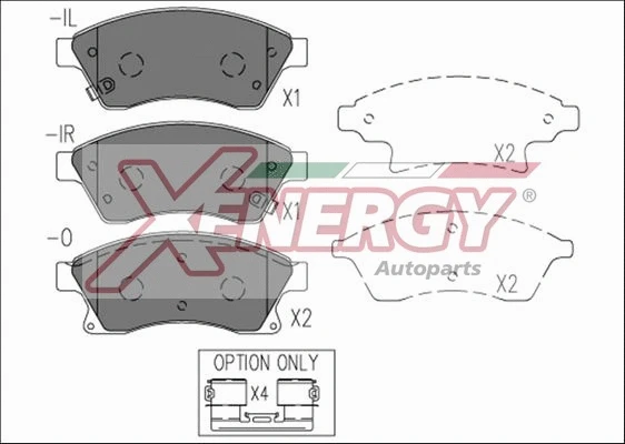 Brake Pad Set, disc brake (X41226)
