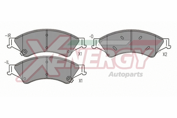 Brake Pad Set, disc brake (X41331)