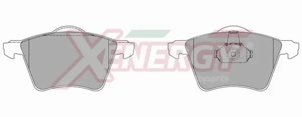 Brake Pad Set, disc brake (X40729)