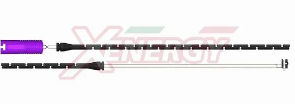 Warning Contact, brake pad wear (X70181)