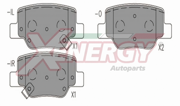 Brake Pad Set, disc brake (X41314)