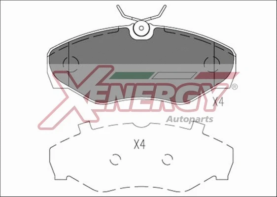 Brake Pad Set, disc brake (X41198)