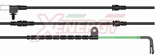 Warning Contact, brake pad wear (X70217)