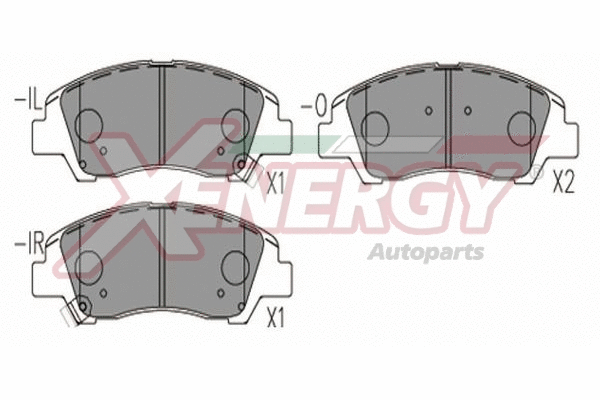 Brake Pad Set, disc brake (X41301)