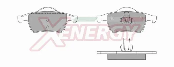 Brake Pad Set, disc brake (X40725)