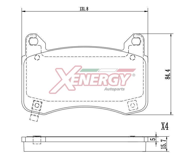 Brake Pad Set, disc brake (X41432)