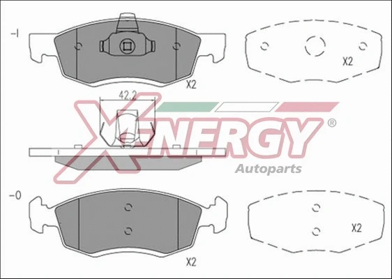 Brake Pad Set, disc brake (X41206)