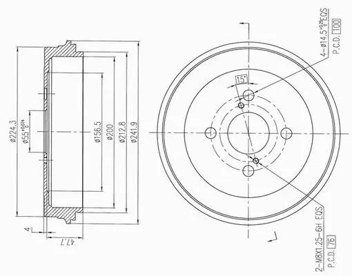 Brake Drum (X654254)