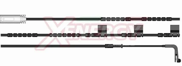 Warning Contact, brake pad wear (X70248)