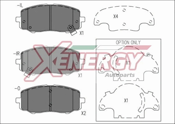 Brake Pad Set, disc brake (X41273)