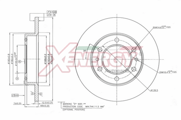 Brake Disc (X601482)