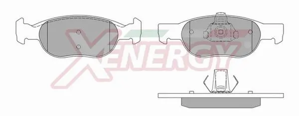 Brake Pad Set, disc brake (X40571)
