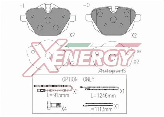 Brake Pad Set, disc brake (X41242)