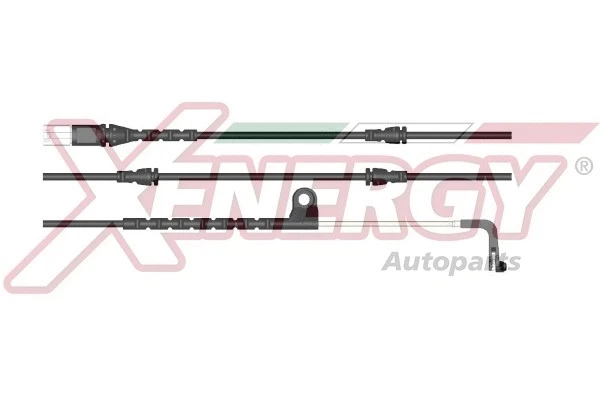 Warning Contact, brake pad wear (X70239)