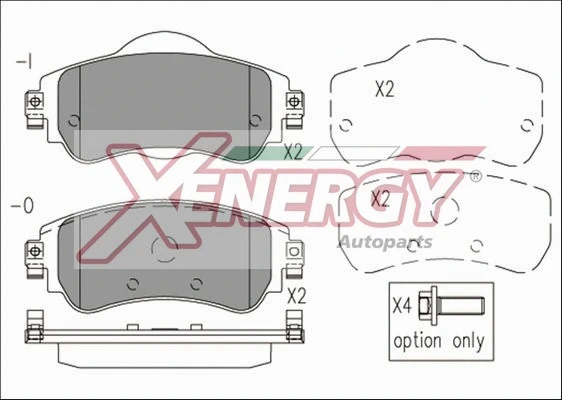 Brake Pad Set, disc brake (X41231)