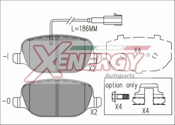 Brake Pad Set, disc brake (X41203)