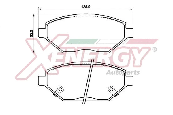 Brake Pad Set, disc brake (X41281)