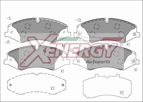 Brake Pad Set, disc brake (X41257)