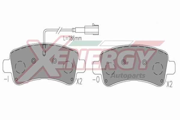 Brake Pad Set, disc brake (X41295)