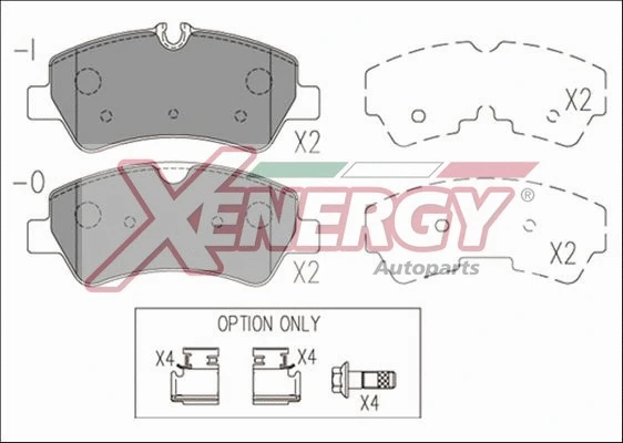 Brake Pad Set, disc brake (X41184)