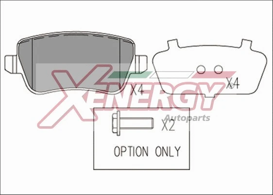 Brake Pad Set, disc brake (X41220)