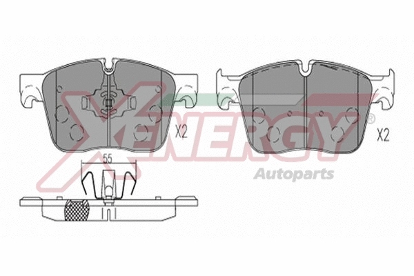 Brake Pad Set, disc brake (X41348)