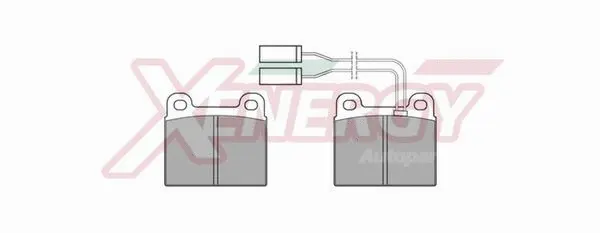 Brake Pad Set, disc brake (X40156)