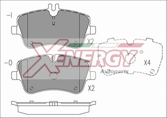 Brake Pad Set, disc brake (X41211)